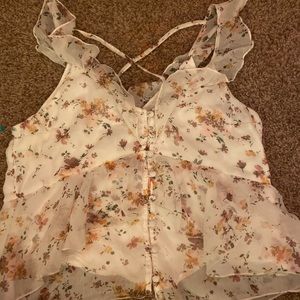 abercrombie and fitch back cross blouse